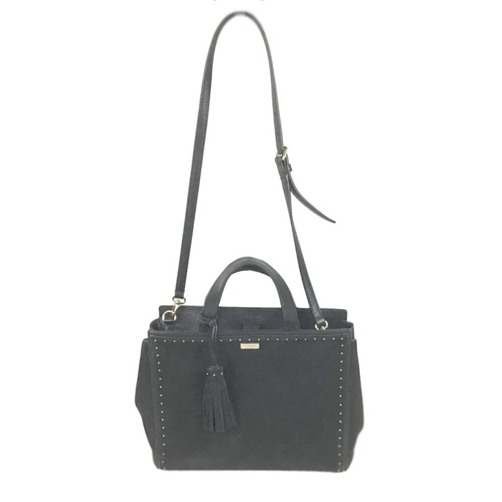 Kate Spade Abby West Street Black Leather Satchel Bag - Picture 3 of 13